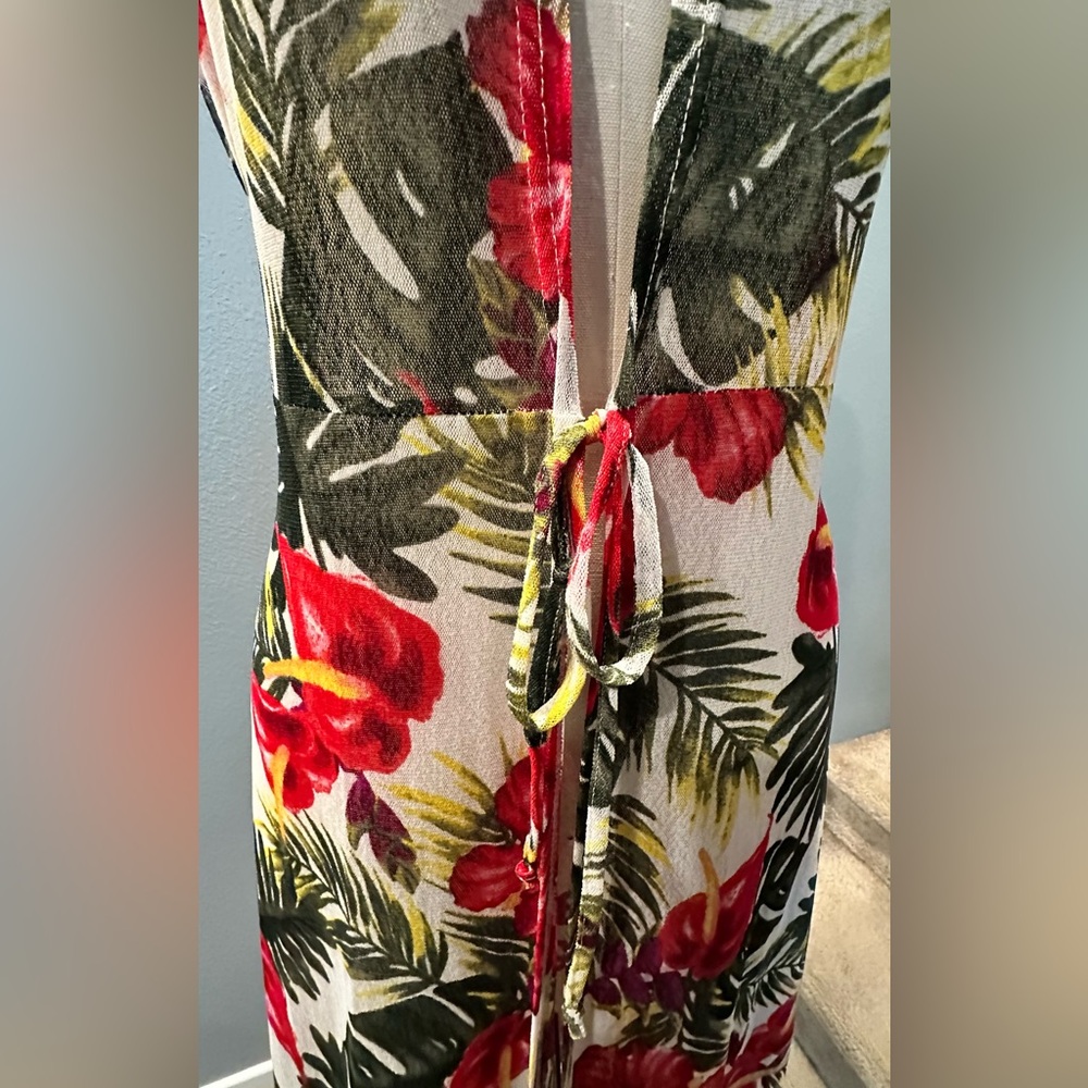 Ember Floral Sleeveless Maxi Cardigan - Picture 4 of 7